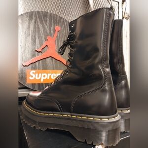 Dr. Martens Jadon Hi Shiny Leather Boots Size 11 Men's